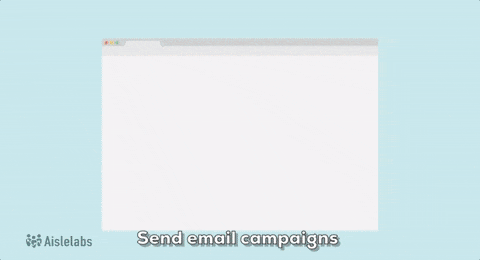 Aislelabs Connect product allows users to send email campaigns, surveys, SMS to visitors.